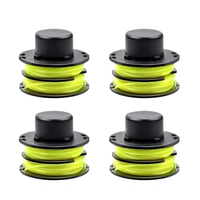 Imagen de Viilich 4pcs Bobinas de Hilo para Ryobi RAC119,Compatible con RLT3025F/S, RLT3525S,Carrete Recortador césped RAC119, Carrete Repuesto desbrozadora RAC119