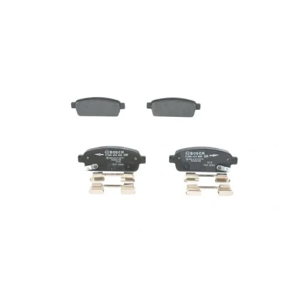 Imagen de BOSCH 0 986 494 666 Juego de pastillas freno Low Metallic con avisador acústico desgaste Chapa antichirridos, instrucciones montaje