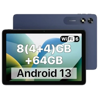 Imagen de UMIDIGI G2 Tab Tablet 10,1 Pulgadas, WiFi 6 Android 13, 8GB RAM + 64GB ROM (1TB TF), Quad Core 2.0Ghz, Bluetooth 5.0,6000mAh, 8MP, 1280 * 800 PC, Gris