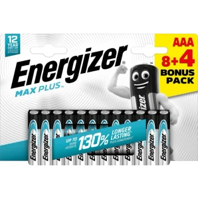 Imagen de Energizer MAX PLUS Pack de 8+4 Pilas Alcalinas AAA/ LR03
