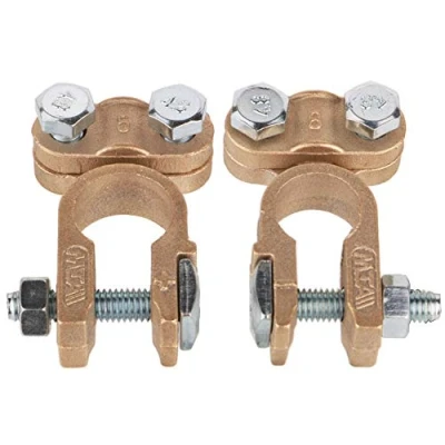 Imagen de GTIWUNG 2Pcs Bornes de Batería, Conector Batería Liberación Fast, Terminal Positivo Nagativo la Coche, Cobre puro