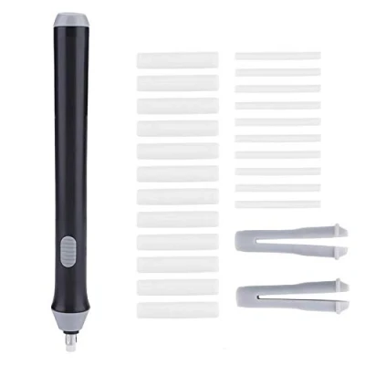 Imagen de Estink Goma Portátil Automática, Gomas De Borrar Eléctrica, Lápiz Automático Tenwin A Pilas Con 22 Recambios (Negro)