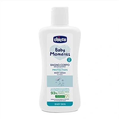 Imagen de Chicco Baño corporal para bebé sin gotas, protección 200 ml, 0 M+
