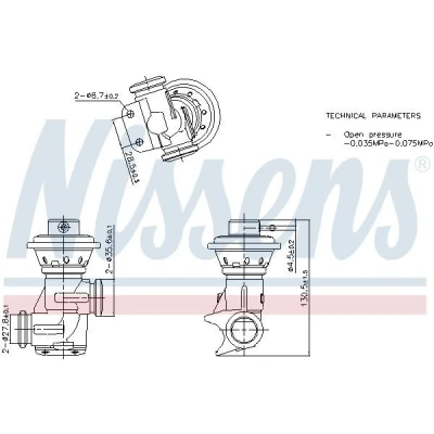 Imagen de Válvula EGR NISSENS 98496