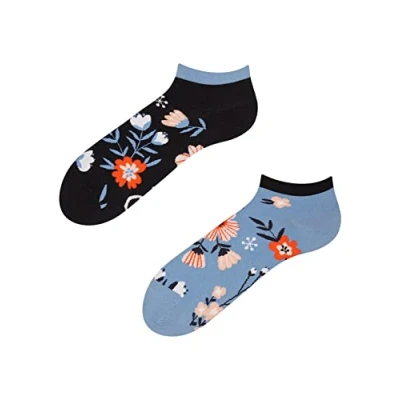 Imagen de Dedoles Calcetines Unisex Hombre Mujer y Niños Algodón muchos diseños divertidos diferente izquierda derecha, color: Azul, diseño: Ambiente de campo (tobilleros), tamaño: 39 42