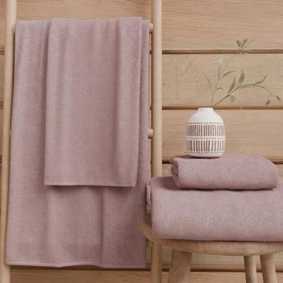 Imagen de PETTI Artigiani Italiani Toallas de baño 100% Rizo algodón, Juego 1+1, 2 Unidades 1 Toalla Cara y Manos, Cebolla
