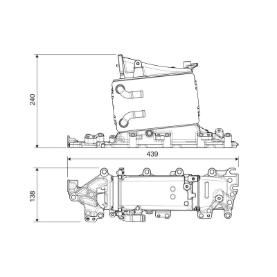 Imagen de VALEO 822935 Intercooler Aluminio sin sensor SEAT: Leon III Hatchback, AUDI: A3 Sportback, Q3, Hatchback