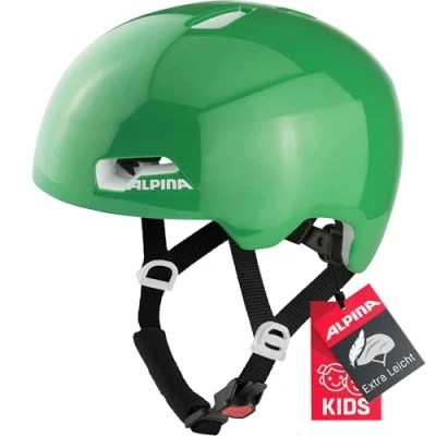 Imagen de ALPINA Hackney Casco de Ciclismo, Unisex Kids, Green Gloss, 47 51
