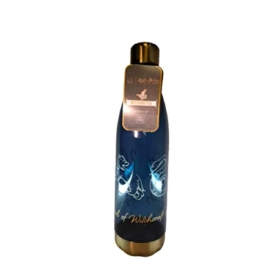 Imagen de Divas World Harry Potter Botella de agua azul sin BPA para la escuela y deportes, 1 L