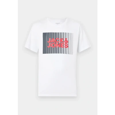 Imagen de Jack &amp; Jones Jjecorp LOGO PLAY O NECK Camiseta estampada, Hombre, Talla: Small, White