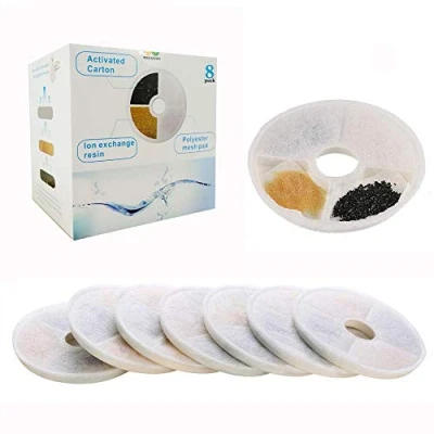 Imagen de NEOUZA 8 Pack Filtros Compatible con Catit Fountain Flower Design Senses 2.0