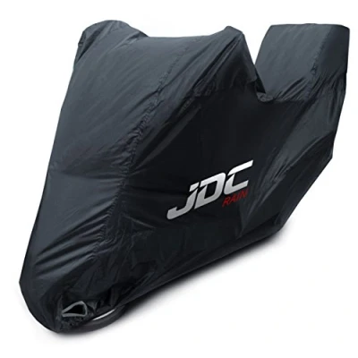 Imagen de JDC Cubierta Impermeable De La Motocicleta Negro Rain XL Baúl