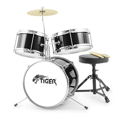 Imagen de Tiger JDS7 BK Batería de 3 piezas, color negro