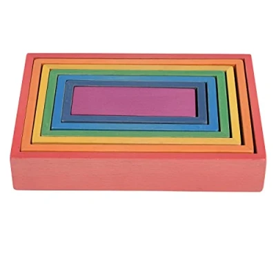 Imagen de TickiT 73414 Wooden Rainbow Architect Rectangles