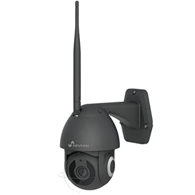 Imagen de Nivian Cámara PTZ Wifi 2,4Ghz 2K Movimiento remoto 360º con función Autotracking y detección de humanos Visión nocturna 10m Apta exterior Compatible Alexa Google HomeControl APP Tuya