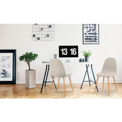Imagen de Menzzo Scandinaves GAO Juego de 4 sillas Tela Beige 87 x 40 57 cm