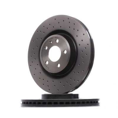 Imagen de BREMBO 09.B970.1X Disco de freno 345 30 5 perforado/ventil. int. revestido altamente carbonizado con tornillos AUDI: Q5, A6 C7 Avant, A7 Sportback