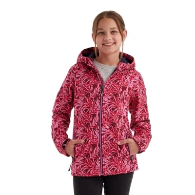 Imagen de killtec Niñas Chaqueta softshell/outdoor con capucha Mädchen Softshelljacke Print, dunkel himbeere, 164, 43200 000