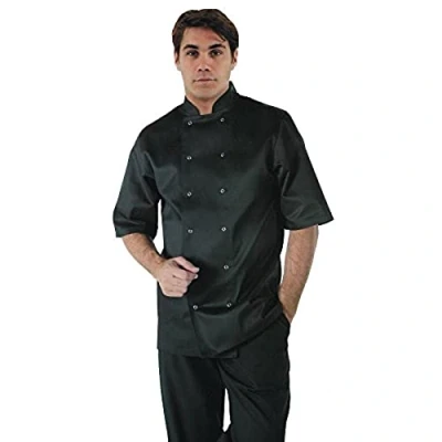 Imagen de Whites Chefs Apparel A439 XS Vegas Chaqueta, Talla X Pequeña, Negro