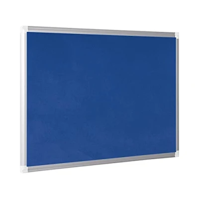 Imagen de Bi Office New Generation Tablero de anuncios fieltro, 900 x 600 mm, color azul