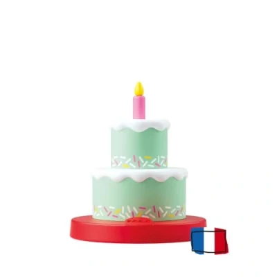 Imagen de FABA Personaje de Sonido Feliz cumpleaños Canciones para niños 0+ años, versión Francesa Juguete, Color Rojo (FFF30011)