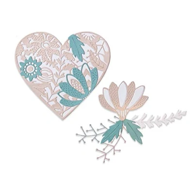 Imagen de Sizzix Die Set Seasonal by Juego de Troqueles Thinlits 8PK Sketch Temporada por Tim Holtz, 665579, Acero al Carbono, Mutlicolor, One Size