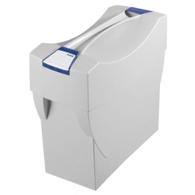 Imagen de Han Swing Plus Caja para carpetas colgantes (con compartimentos integrados bolígrafos, 397 x 347 154 mm), color gris