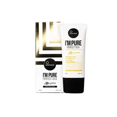 Imagen de SUNTIQUE Filtro Solar Facial I&#039;m Pure Perfect Cica 1 Unidad, 50 Mililitro