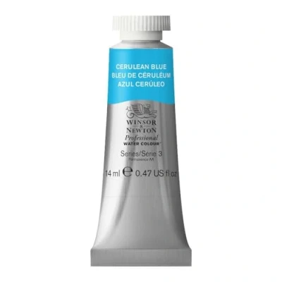 Imagen de Winsor &amp; Newton Acuarela Profesional Pintura de Acuarela, Alta Luminosidad, Resistente a la Luz, Calidad Archivo, Tubo 14 ML, Color Azul Ceruleo