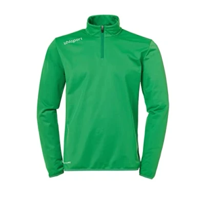 Imagen de uhlsport Essential 1/4 Zip Top Sudadera De Entrenamiento, Hombre, Verde/Blanco, XXXL