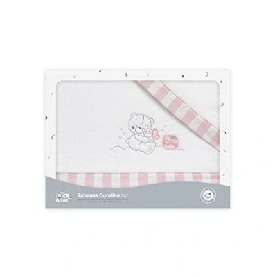 Imagen de various Interbaby Juego de Sábanas Invierno para Minicuna en Coralina (BCO/Rosa Osito)