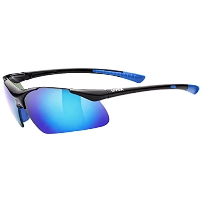 Imagen de uvex sportstyle 223, gafas deportivas unisex, de espejo, comodidad sin presión y sujeción perfecta, black/blue, one size