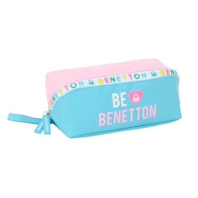 Imagen de Safta Benetton Unique Portatodo Cuadrado Grande, Estuche Infantil, Niño, Ideal para Niños en Edad Escolar, Cómodo y Versátil, Calidad Resistencia, 22x10x10 cm