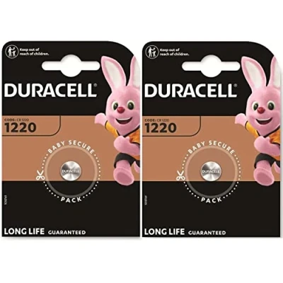Imagen de 2 pilas Duracell 1220 (2 blísters de 1 batería) (CR1220)