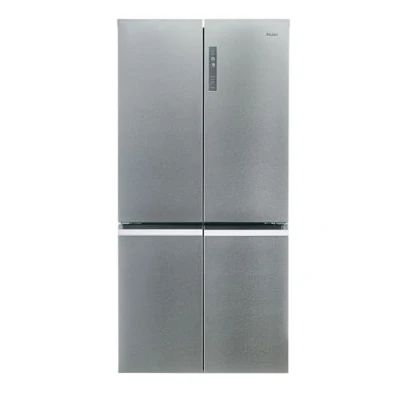 Imagen de Frigorífico americano Haier Cube 90 Series 5 HCR5919ENMM, No Frost, 190.5 cm, 643 l, Motor Inverter, Antibacterias, Inox
