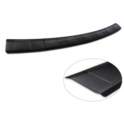 Imagen de Avisa Protector del Parachoques Trasero Inoxidable Negro Mate Compatible con Skoda Octavia Combi (NX5) Incl. RS 2020 &#039;Ribs&#039;