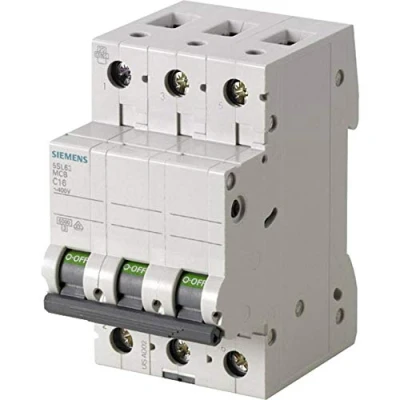 Imagen de Siemens 5SL63327 Interruptor automático magnetotérmico 3P 32A Curva C 6kA 400V