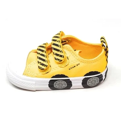Imagen de Converse Chuck Taylor ALL STAR Unisex Zapatillas para niños, Talla: 21, Amarillo/black/white Zapatos