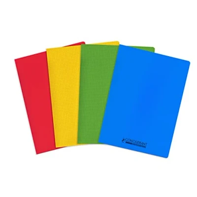 Imagen de Oxford Conquistador 4 cuadernos grapados 24 x 32 cm pequeños azulejos 5 96 páginas 90 g