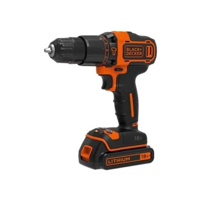 Imagen de BLACK+DECKER BDCHD18S32 Taladro Percutor 18V con Batería de Litio 1.5Ah Incluye 32 Accesorios y Bolsa Almacenamiento