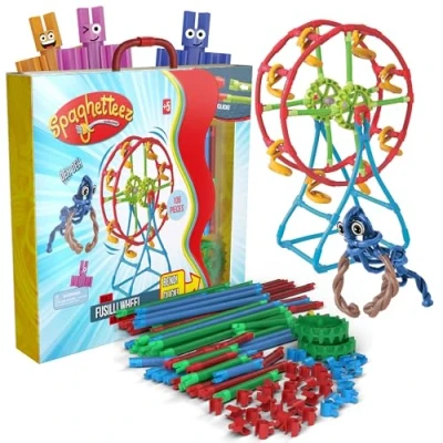 Imagen de spaghetteez Fusilli Wheel Set Buildable Amusement Ride + Gorilla Stem Kit for Kids Educational, Fun and Stress Relief Toy Ideal Age 5+