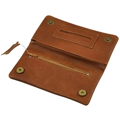 Imagen de GERMANUS Estuche Bolsa Bolso de Tabaco Cuero Genuino, Made in EU Corfuscus