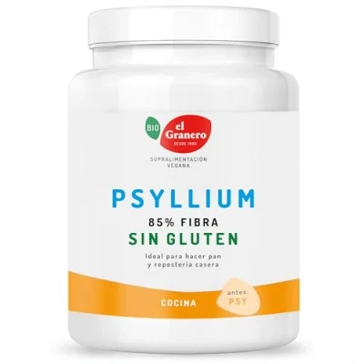 Imagen de el Granero Integral Psyllium BIO 400 g Superalimento Vegano Alto Contenido en Fibra Contribuye al Normal Funcionamiento Intestinal y Digestivo Ayuda a Controlar Peso