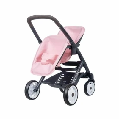 Imagen de Smoby Sillita Gemelar Rosa para Dos Muñecos hasta 42cm, con Diseño Maxi Cosi, A Partir de 3 años (7600253217)