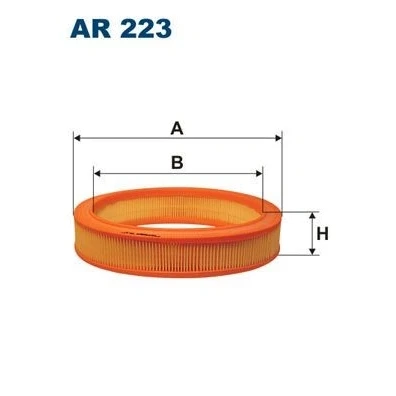 Imagen de FILTRON AR 223 Filtro de aire 56 275 Cartucho filtrante FORD: Sierra Mk2 Hatchback, Berlina, SCORPIO 1
