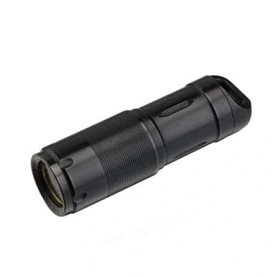 Imagen de MecArmy X2S Linterna LED de acero inoxidable, minilinterna recargable EDC con carga micro USB, batería 10180 130 lúmenes, impermeable, llavero
