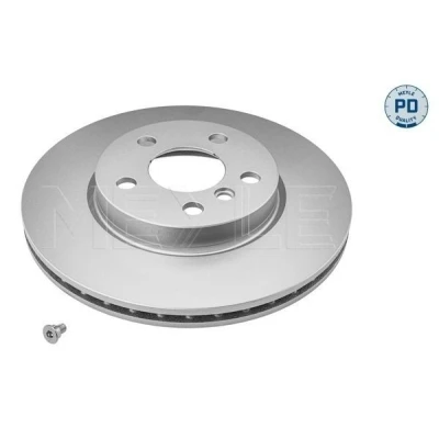 Imagen de MEYLE 383 521 0053/PD Disco de freno Eje delantero 294 22 5 112 ventilado revestido láminas zinc altamente carbonizado con tornillos