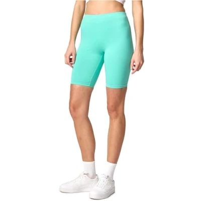 Imagen de Merry Style Mallas Cortas para Mujer Leggins por Encima de la Rodilla Leggings Cortos Pantalones Verano Mujeres Deporte Shorts MS10 200 (Menta, L)