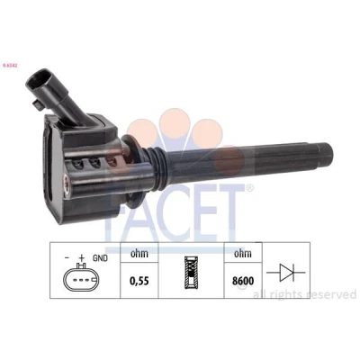 Imagen de FACET 9.6542 Bobina de encendido FIAT: Tipo Hatchback, Familiar, Berlina