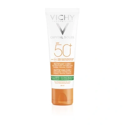 Imagen de Vichy Capital Soleil Matterende 3 in 1 Proteccion solar SPF 50